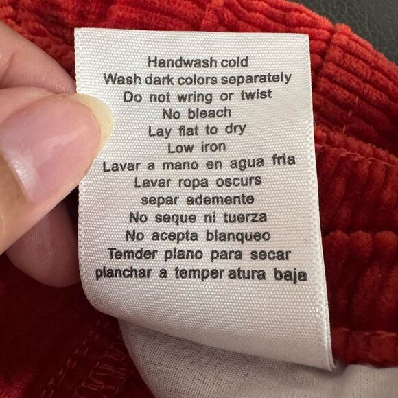 Judy Blue Rust Corduroy High Waist Ankle Straight Carpenter Jean Pants Sz 7/28 - Picture 9 of 12